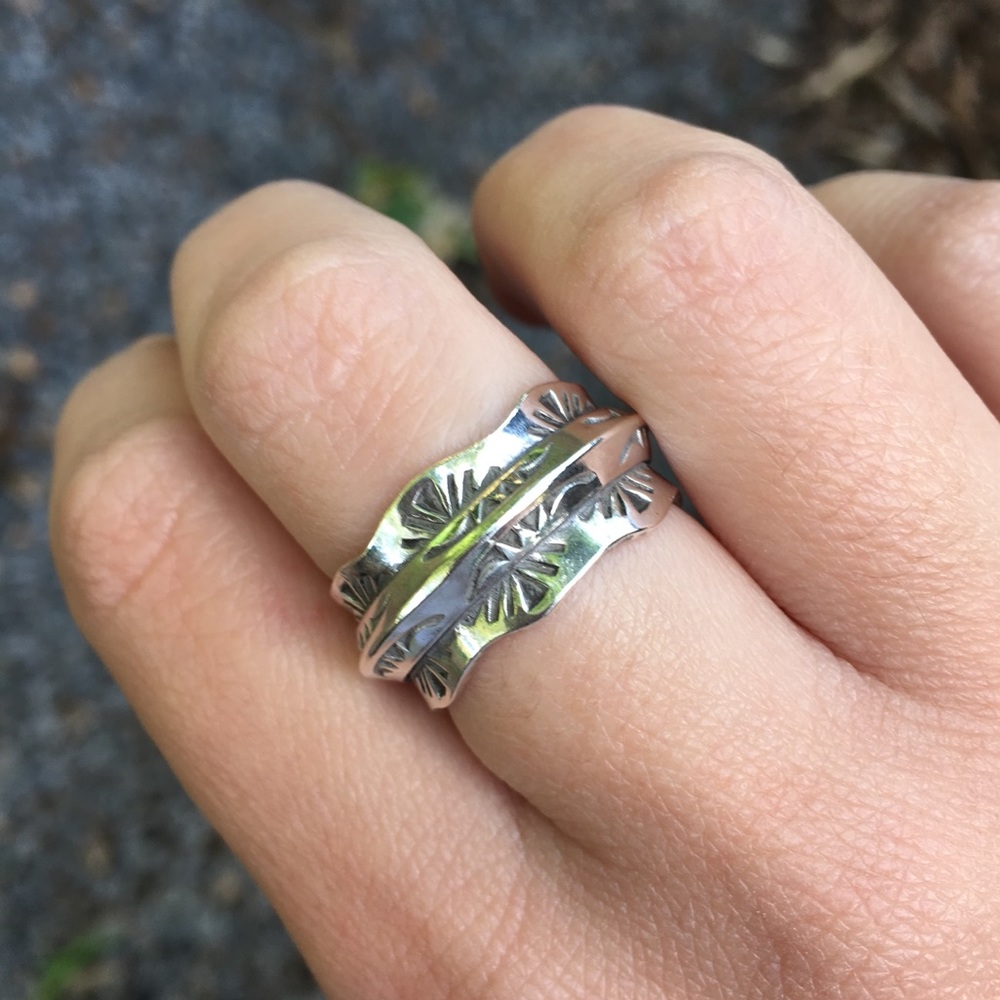 Sterling silver handmade ring